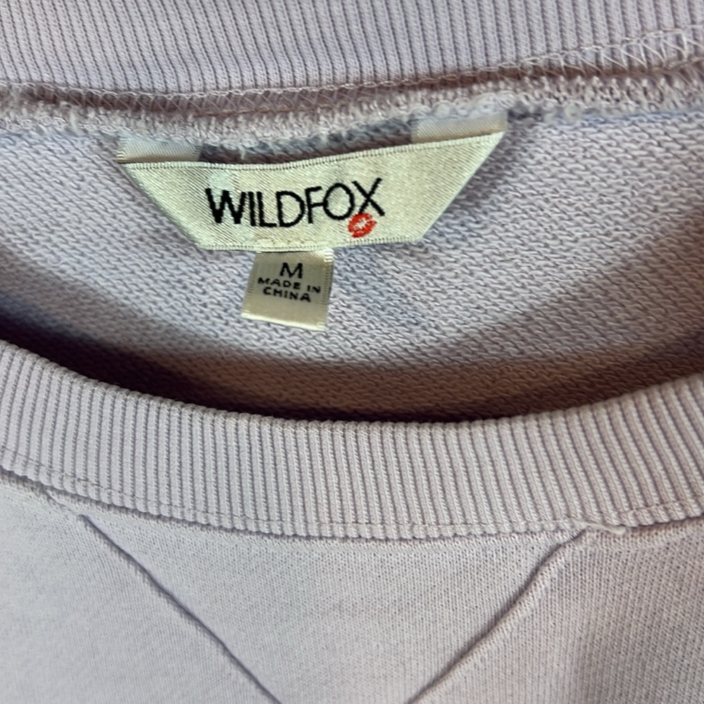 Wildfox Dogs Love Me Lavender Sweatshirt - Picture 2 of 3